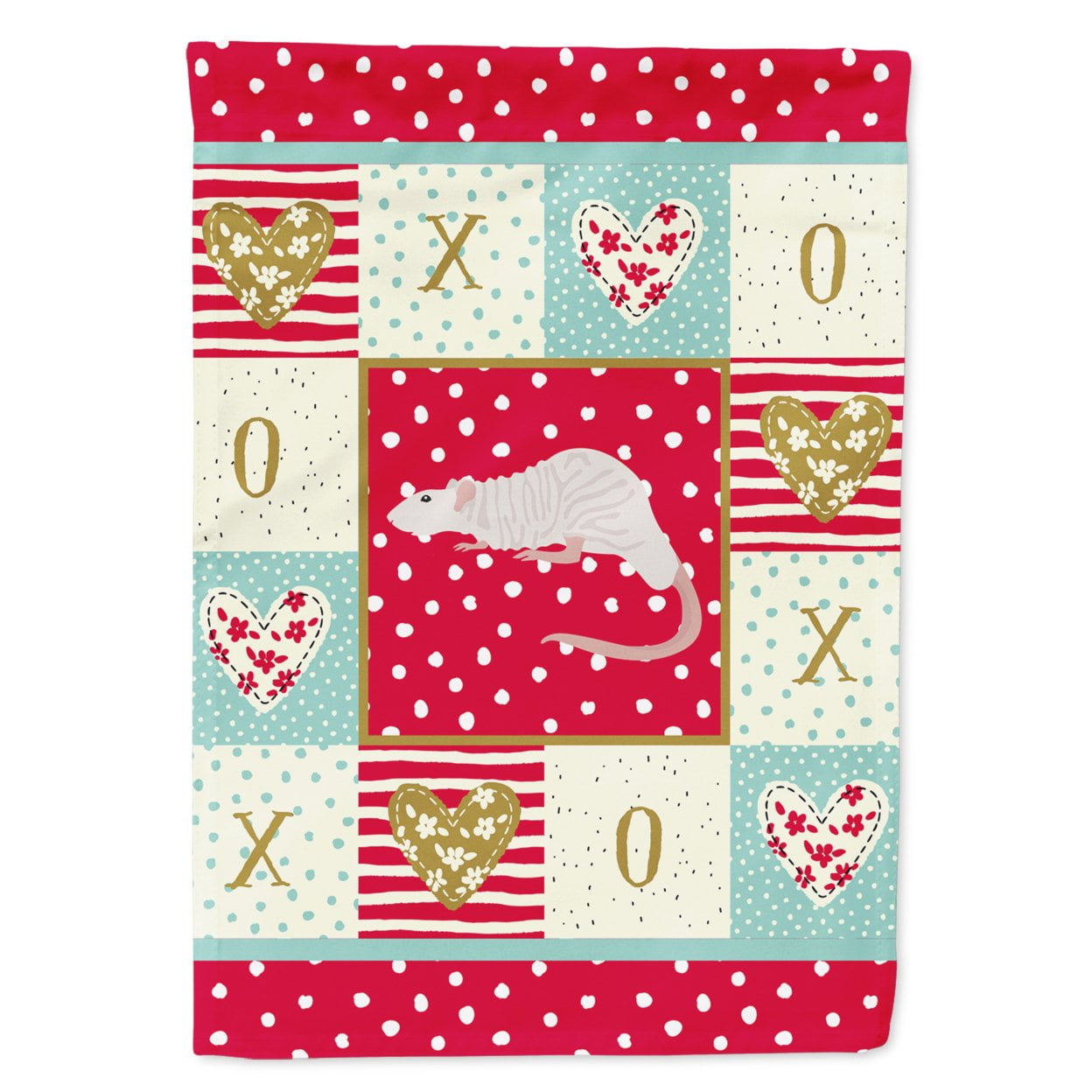 Carolines Treasures CK5458GF 11 x 0.01 x 15 in. Dumbo Sphynx Rat Love Garden Flag