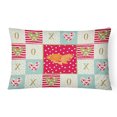 thumbnail image 1 of Carolines Treasures CK5471PW1216 Celestial Eye Goldfish Love Canvas Fabric Decorative Pillow, Red, 12H x16W, multicolor, 1 of 3