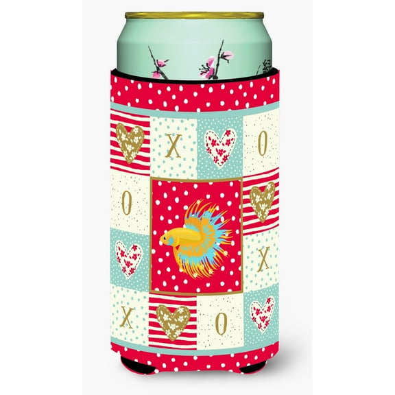 Carolines Treasures CK5484TBC CrownTail Betta Love Tall Boy Beverage Insulator Hugger Tall Boy multicolor