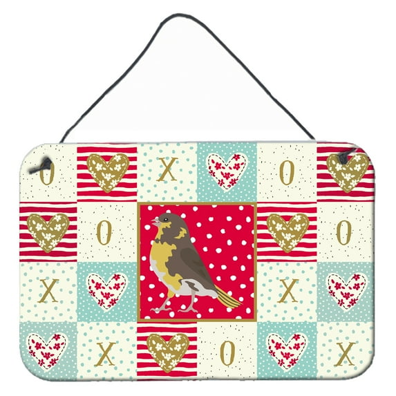Carolines Treasures CK5508DS812 Spanish Canary Love Wall or Door Hanging Prints 8x12 multicolor