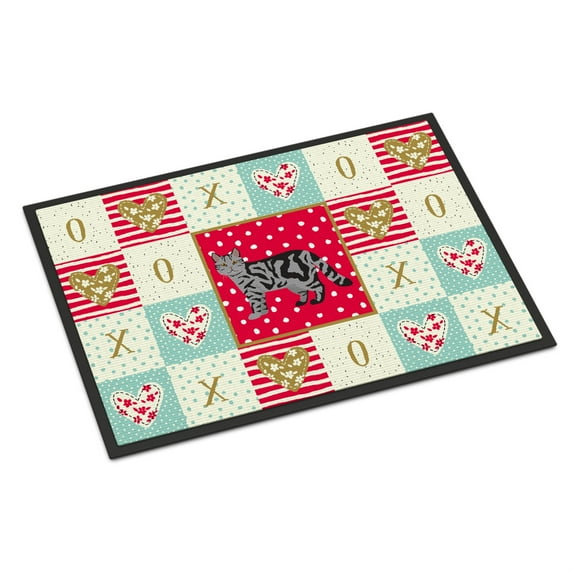 Scottish Straight Cat Love Indoor or Outdoor Mat 24x36 CK5699JMAT
