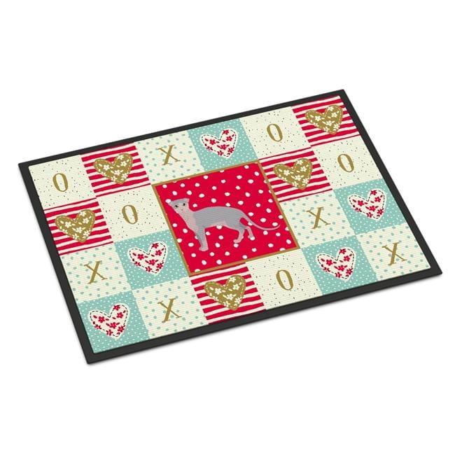 Ukrainian Levkoy Cat Love Door Mat