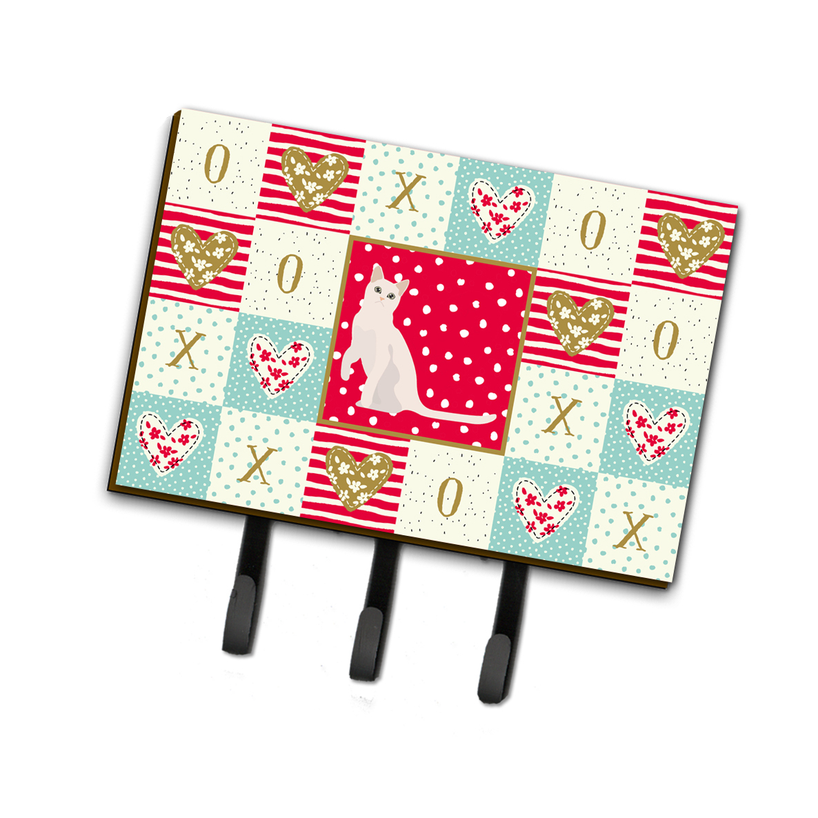 Carolines Treasures CK5749TH68 Burmilla Design1 Cat Love Leash or Key Holder Triple Hook multicolor