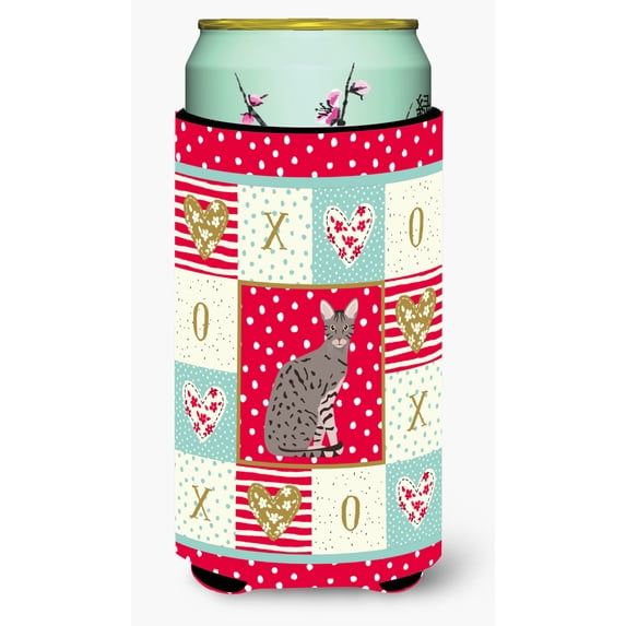 Carolines Treasures CK5773TBC Ocicat Cat Love Tall Boy Hugger Tall Boy multicolor