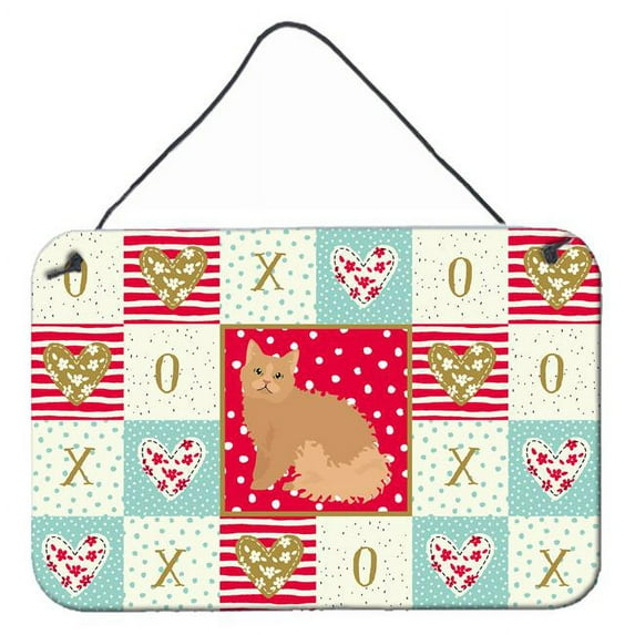 Carolines Treasures CK5784DS812 8 x 12 in. Selkirk Rex Cat Love Wall or Door Hanging Prints