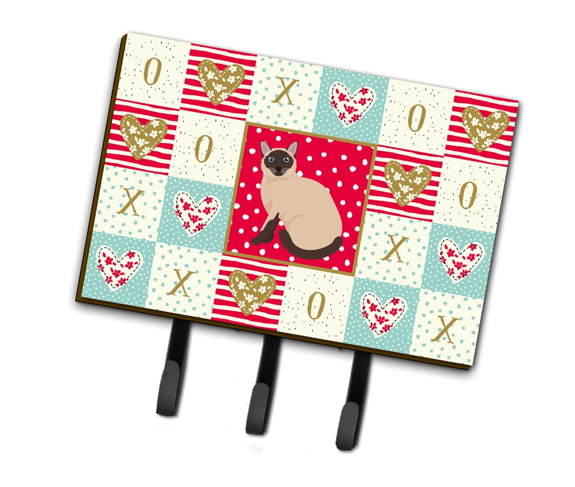 Siamese Traditional Cat Love Leash or Key Holder