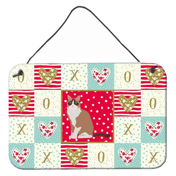 Carolines Treasures CK5792DS812 8 x 12 in. Snowshoe No.2 Cat Love Wall or Door Hanging Prints