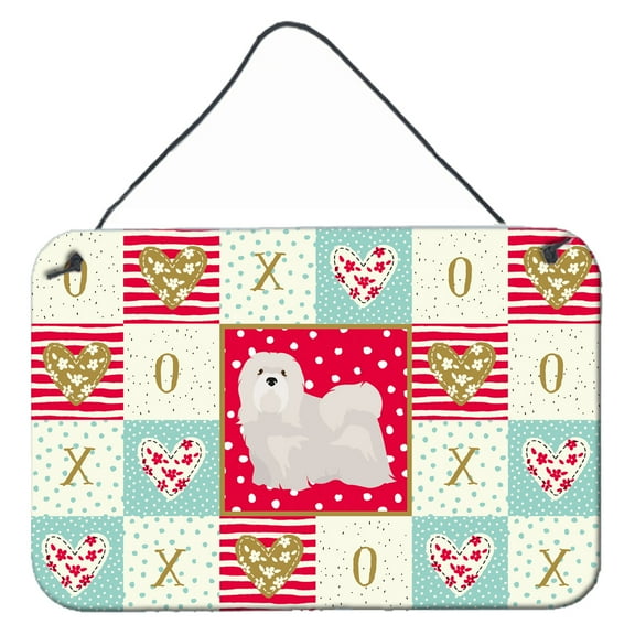 Carolines Treasures CK5857DS812 Lhasa Apso 2 Love Wall or Door Hanging Prints 8x12 multicolor