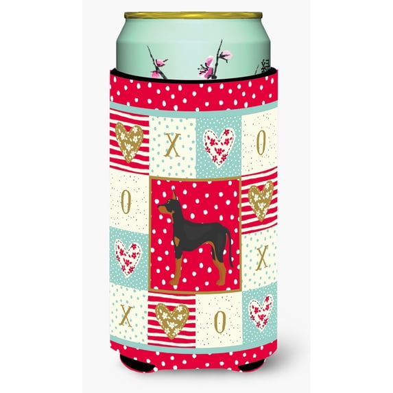 Manchester Terrier Love Tall Boy Beverage Hugger CK5862TBC