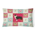 thumbnail image 1 of Carolines Treasures CK5906PW1216 Australian Shepherd Love Canvas Fabric Decorative Pillow, 12H x16W, multicolor, 1 of 3