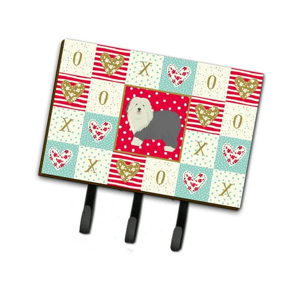 Old English Sheepdog Love Leash or Key Holder