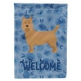thumbnail image 1 of Australian Terrier Welcome Flag Canvas House Size, 1 of 4
