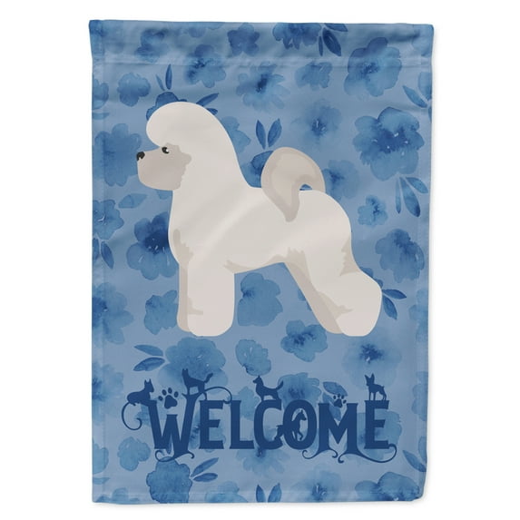 Carolines Treasures CK5969GF Bichon Fris? Welcome Flag Garden Size Small multicolor