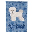 thumbnail image 1 of Bichon Fris� #2 Welcome Flag Canvas House Size, 1 of 4