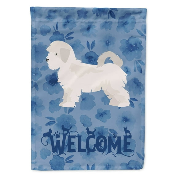 Carolines Treasures CK6016CHF Maltese Puppy Cut Welcome Flag Canvas House Size Large multicolor