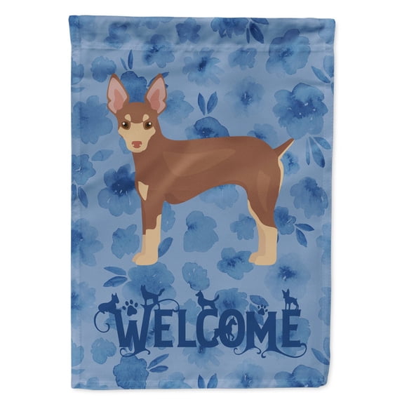 Miniature Fox Terrier Welcome Flag Canvas House Size