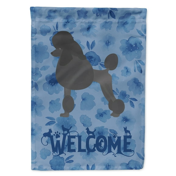 Carolines Treasures CK6037GF Standard Poodle Welcome Flag Garden Size Small multicolor