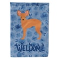 thumbnail image 1 of Russian Tor Terrier #2 Welcome Flag Canvas House Size, 1 of 4