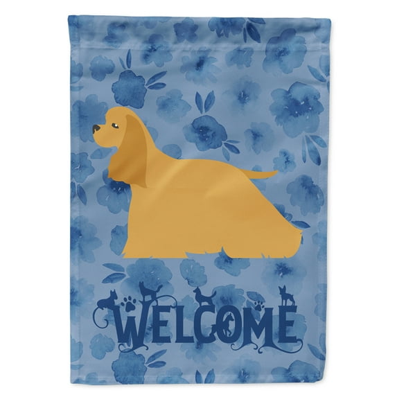Carolines Treasures CK6113CHF Cocker Spaniel Welcome Flag Canvas House Size Large multicolor