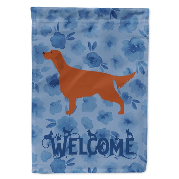 Carolines Treasures CK6120GF Irish Setter Welcome Flag Garden Size Small multicolor