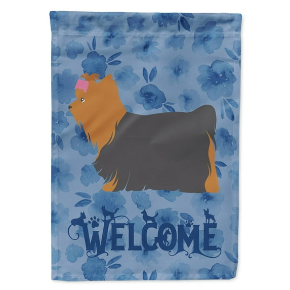 Yorkshire Terrier Yorkie Welcome Flag Canvas House Size