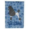 thumbnail image 1 of Poodle Welcome Flag Canvas House Size, 1 of 4