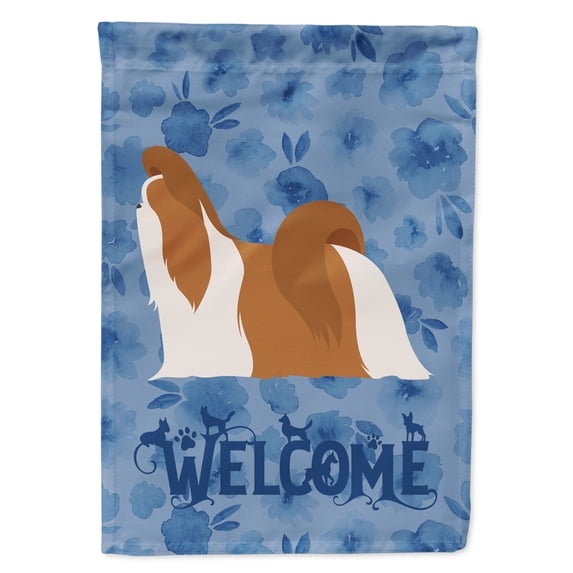 Shih Tzu Welcome Garden Flag