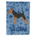 thumbnail image 1 of Carolines Treasures CK6184CHF Airedale Terrier Welcome Flag Canvas House Size Large multicolor, 1 of 4