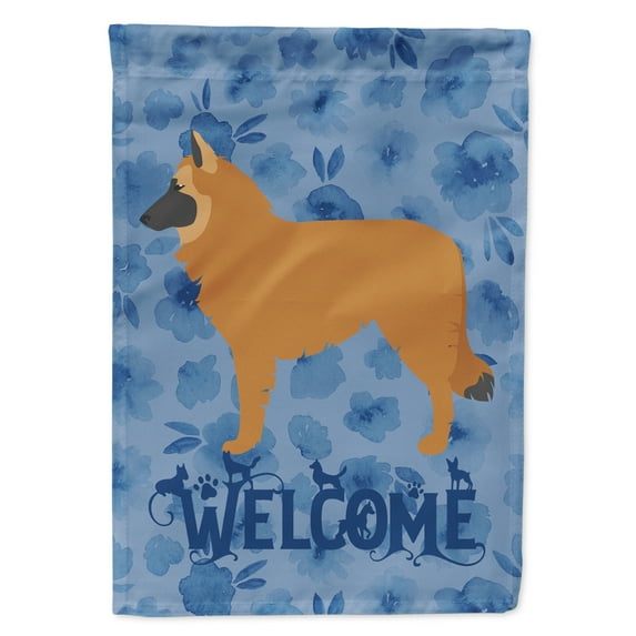 Carolines Treasures CK6188CHF Belgian Shepherd Welcome Flag Canvas House Size Large multicolor