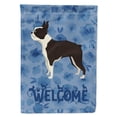thumbnail image 1 of Boston Terrier Welcome Flag Canvas House Size, 1 of 4