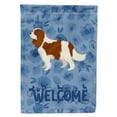 thumbnail image 1 of Carolines Treasures CK6233CHF Cavalier Spaniel Welcome Flag Canvas House Size Large multicolor, 1 of 4