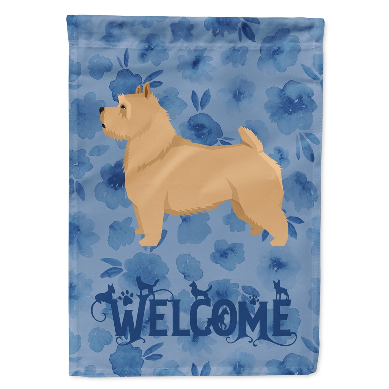 Norwich Terrier Welcome Garden Flag