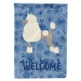 thumbnail image 1 of Poodle Welcome Flag Canvas House Size, 1 of 4