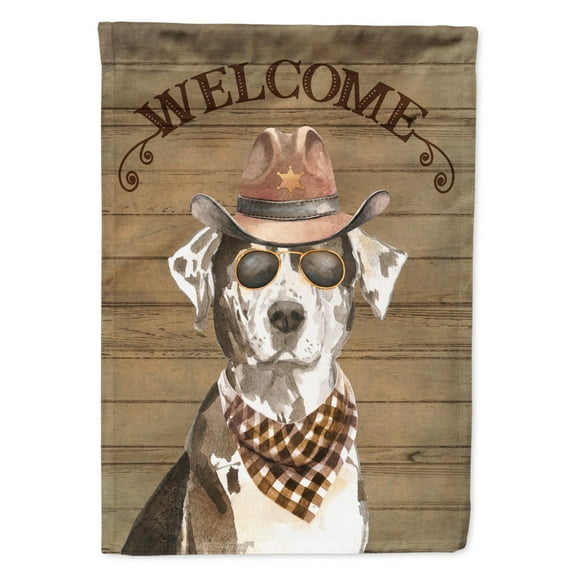 Carolines Treasures CK6301CHF Catahoula Leopard Dog Country Dog Flag Canvas House Size  Large multicolor