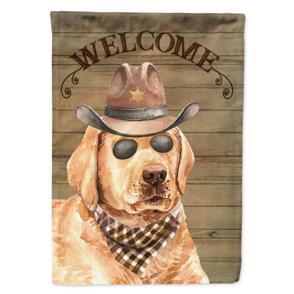 Carolines Treasures CK6323GF Labrador Retriever Country Dog Flag Garden Size  Small multicolor