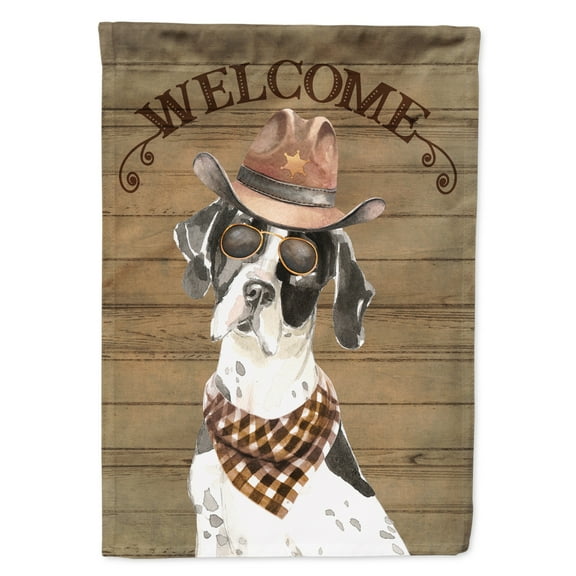 Carolines Treasures CK6329GF English Pointer Country Dog Flag Garden Size Small multicolor