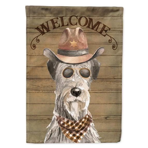 Carolines Treasures CK6335GF Irish Wolfhound Country Dog Flag Garden Size  Small multicolor