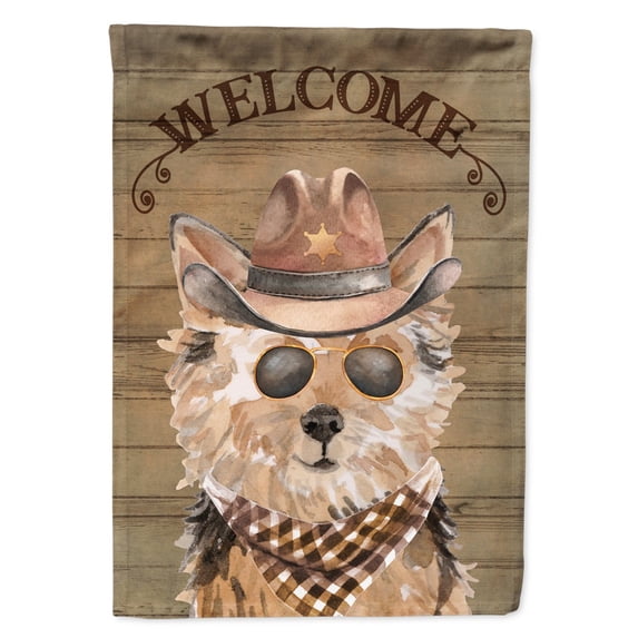 Carolines Treasures CK6345CHF Norfolk Terrier Country Dog Flag Canvas House Size Large multicolor