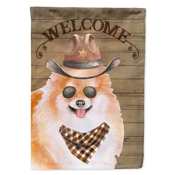 Pomeranian Spitz Country Dog Flag Canvas House Size