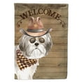 thumbnail image 1 of Shih Tzu Puppy Cut Country Dog Flag Canvas House Size, 1 of 4