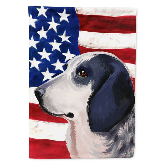 Carolines Treasures CK6439CHF Bleu de Gascogne Dog American Canvas House Size outdoor-flags, Multicolor