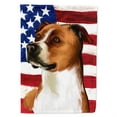 thumbnail image 1 of English Foxhound Dog American Flag Garden Flag, 1 of 3