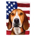 thumbnail image 1 of Hamiltonstovare Dog American Flag Garden Flag, 1 of 3