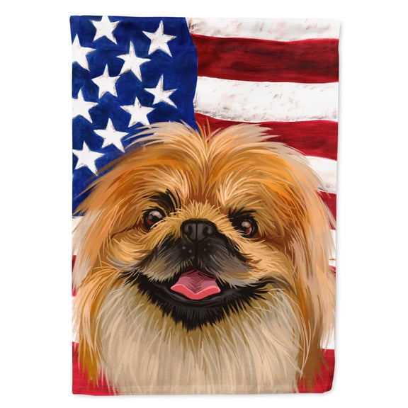 Carolines Treasures CK6639GF Pekingese Dog American Garden Size outdoor-flags, Multicolor