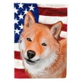 thumbnail image 1 of Carolines Treasures CK6704GF Shiba Inu Dog American Garden Size outdoor-flags, Multicolor, 1 of 3
