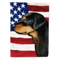 thumbnail image 1 of Carolines Treasures CK6714CHF Smaland Hound Dog American Canvas House Size outdoor-flags, Multicolor, 1 of 4