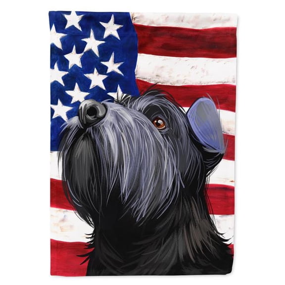 Carolines Treasures CK6725GF Standard Schnauzer Black American Garden Flag - 11 x 0.01 x 15 in.