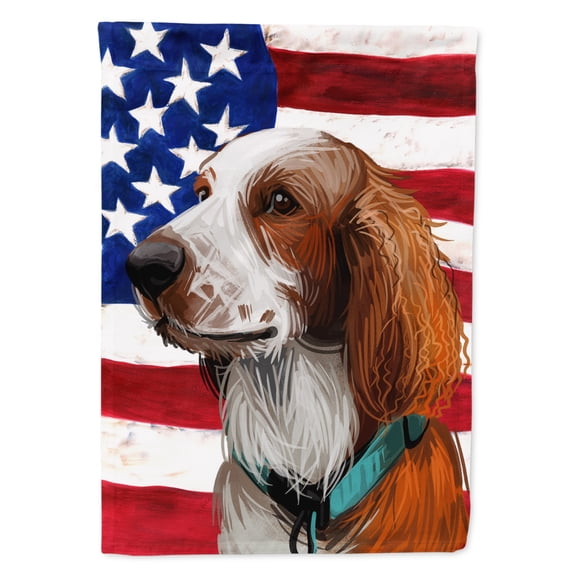 Carolines Treasures CK6753GF Welsh Springer Spaniel American Garden Size Outdoor-Flags, Multicolor