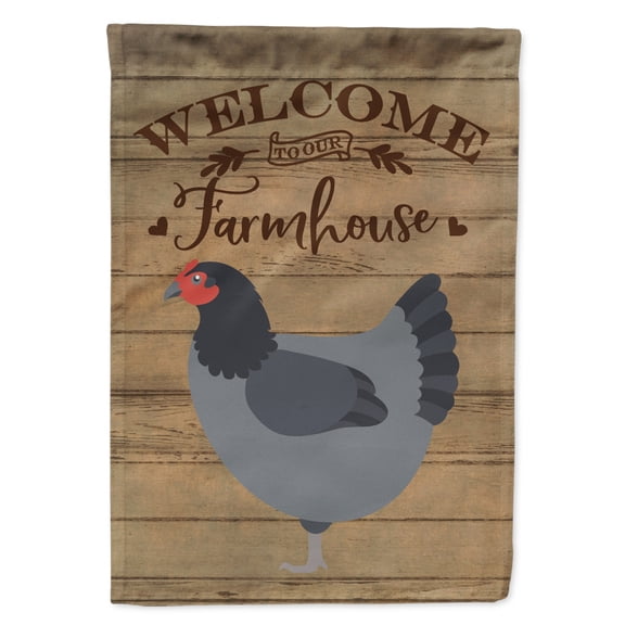 Caroline's Treasures CK6779CHF Jersey Giant Chicken Welcome Flag Canvas House Size , Large, multicolor
