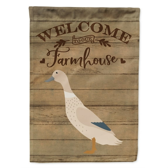 Caroline's Treasures CK6802CHF West Harlequin Duck Welcome Flag Canvas House Size , Large, multicolor
